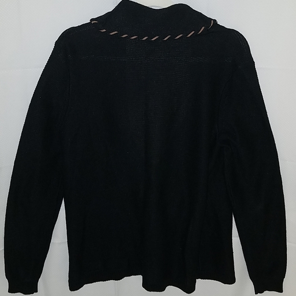 Ralph Lauren One-Button Cardigan Black Sz L - Picture 2 of 5